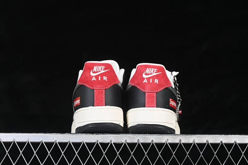 All categories Nk Air Force 1 Air Force series Nk Air Force 1 Low Air Force low-top Nike Air Force 1'07 Low Supreme joint beige black red Air Force 1 low-top casual sneakers DF0188-106